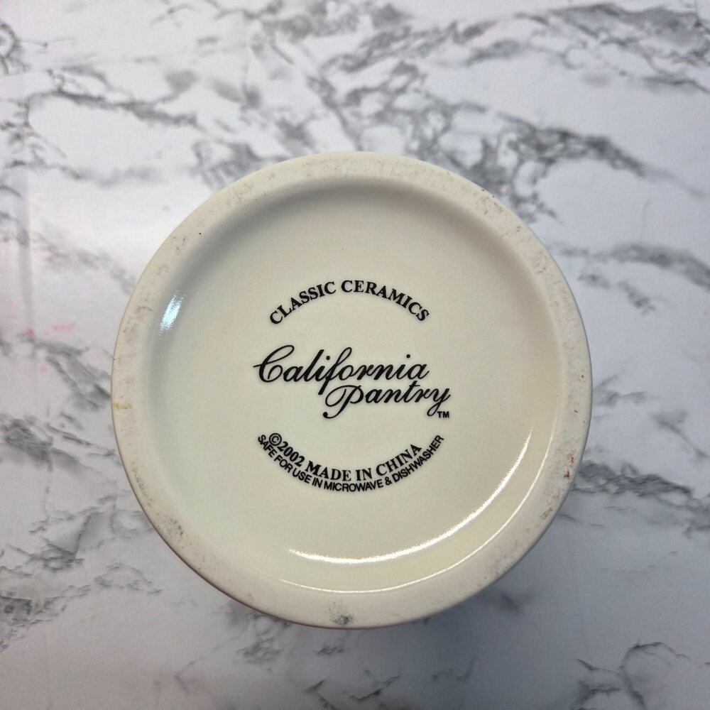 California Pantry Paris Cafe Classic Ceramic Utensil Holder Wine Chiller Cooler - Picture 7 of 9